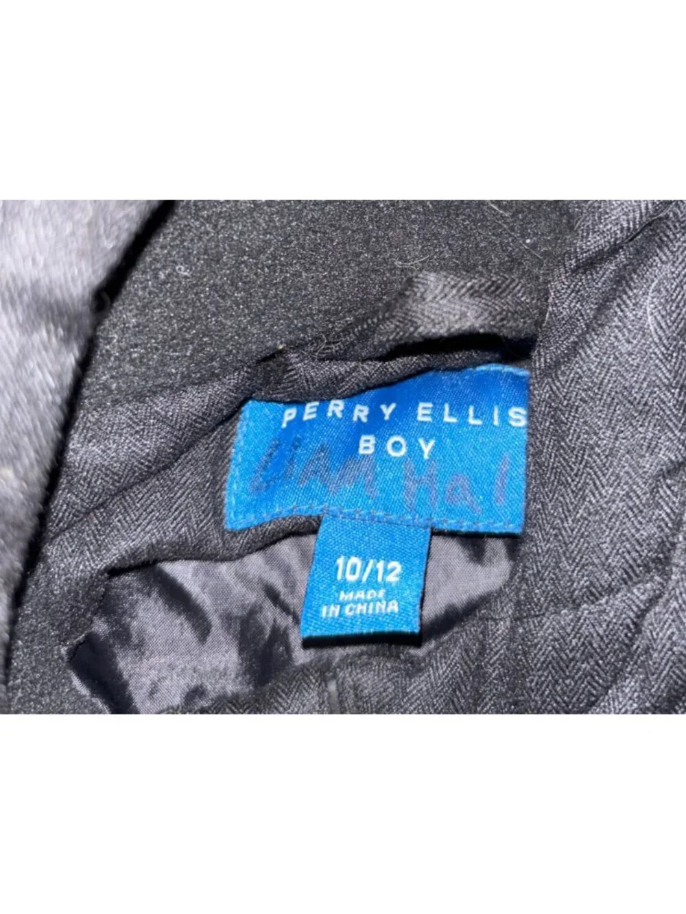Perry Ellis Boys Black Winter Coat 10-12